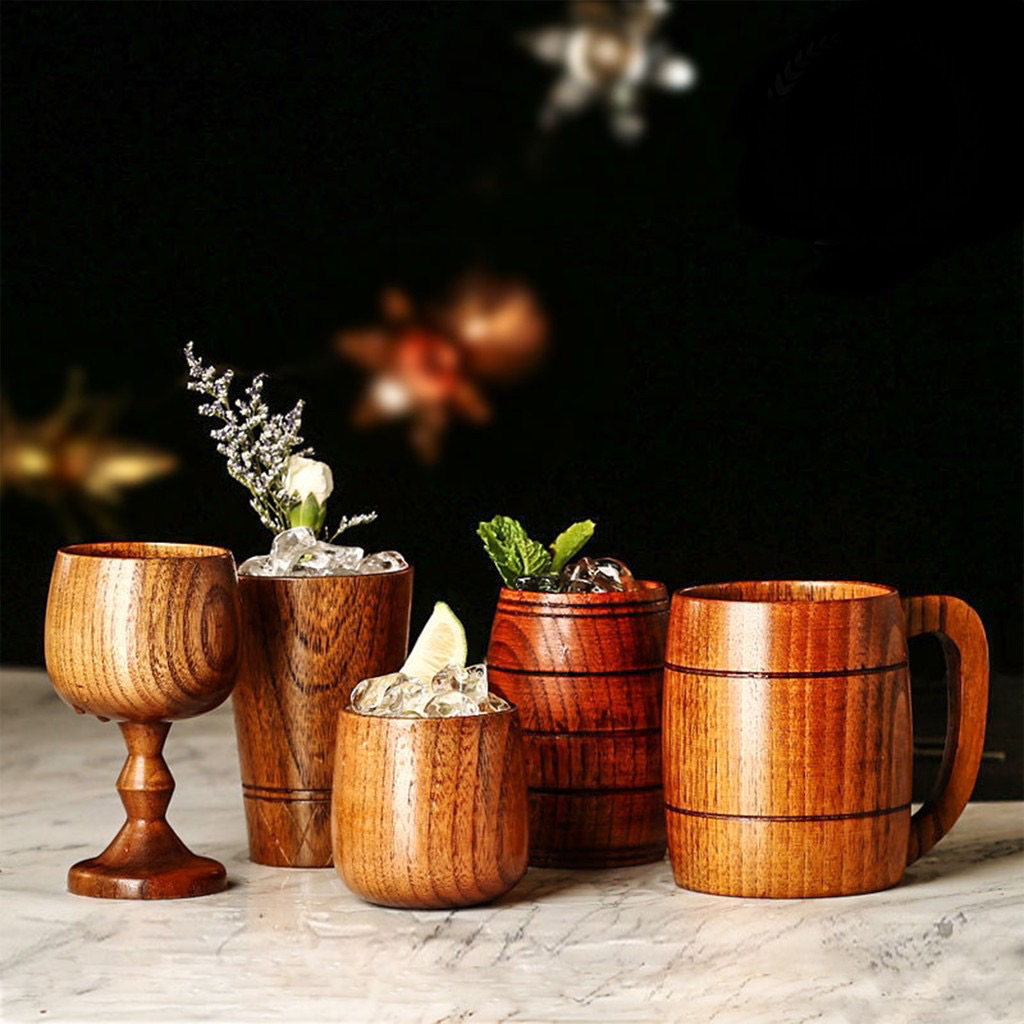 Ly gỗ cocktail, ly cocktail gỗ, ly đồ uống nghệ thuật, ly gỗ quầy bar, ly gỗ bartender, ly cocktail độc đáo