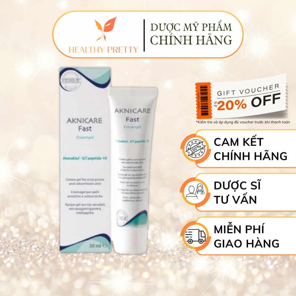 [AKNICARE] Kem Giảm Nhờn Mụn - Aknicare Fast Cream Gel 30ml