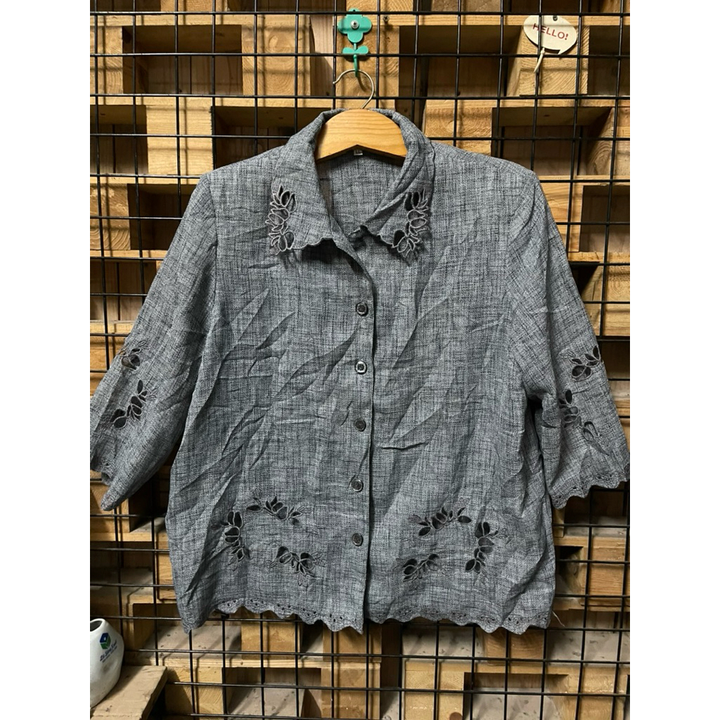 S136. Áo kiểu vintage hiệu Nhật szLL - 2hand