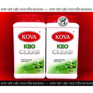 Keo KOVA Clear Trong Suốt Gốc Nước 1L – Keo Chống Thấm, Phủ Bóng, Chống Bám Bẩn