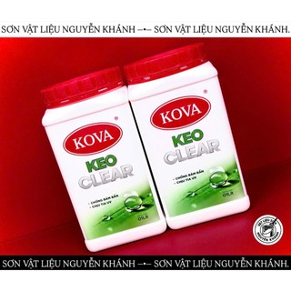 Keo KOVA Clear Trong Suốt Gốc Nước 1L – Keo Chống Thấm, Phủ Bóng, Chống Bám Bẩn