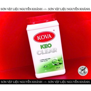 Keo KOVA Clear Trong Suốt Gốc Nước 1L – Keo Chống Thấm, Phủ Bóng, Chống Bám Bẩn