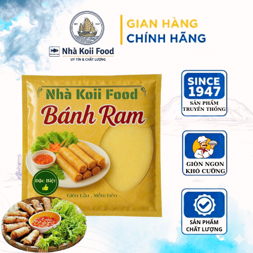 (Tệp 35-40 Lá ) Vỏ Ram Nhà Koii, Lá Ram Xứ Nghệ, Vỏ Cuốn Chả Ram, Lá Ram Nghệ An