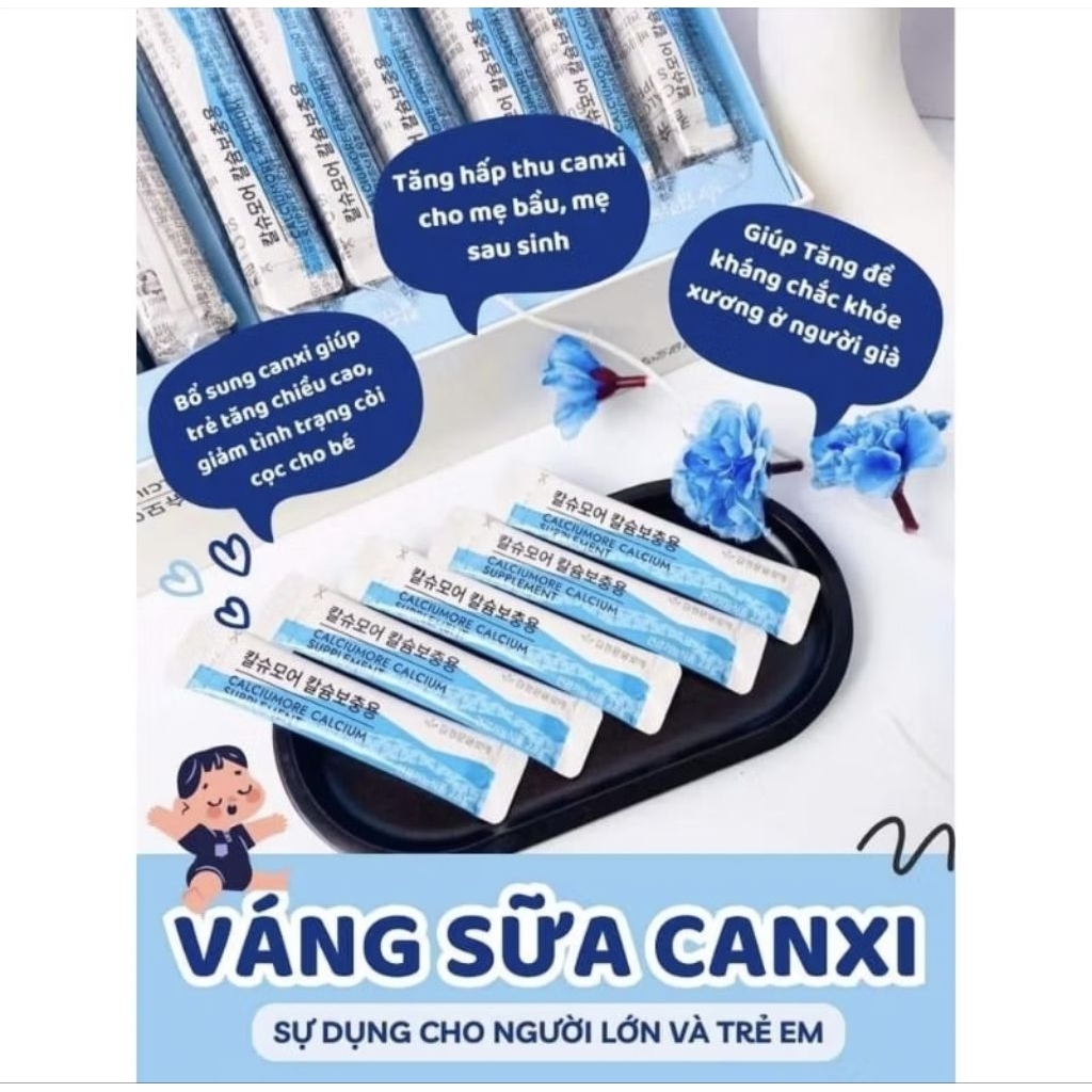 Bột váng sữa Canxi Hữu Cơ Hàn Quốc giúp bé phát triển chiều cao