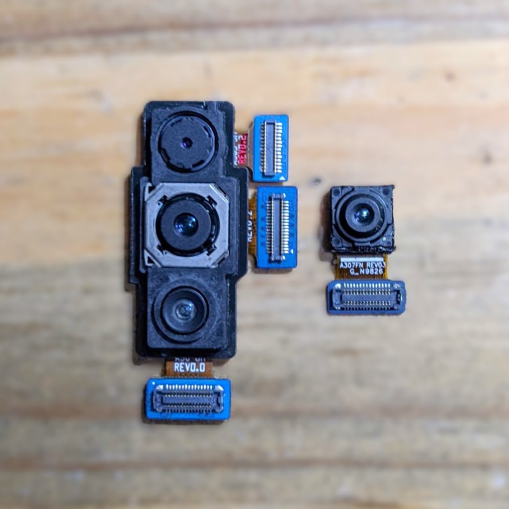 Camera Trước Sau thay thế cho Samsung A30s (A307F) zin cũ bóc máy,hoạt động tốt - Camera Samsung A30