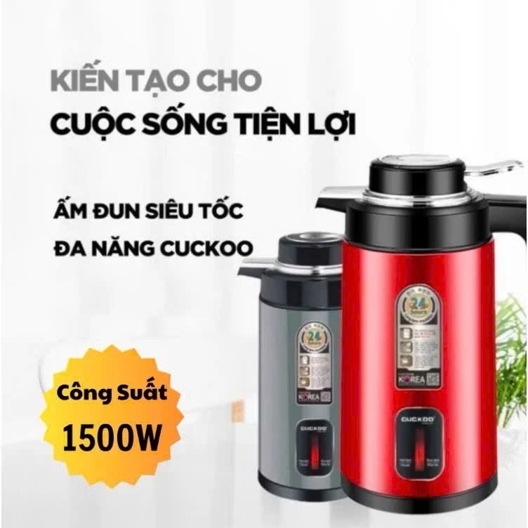 Ấm Siêu Tốc CUCKOO ST21, Bình thuỷ điện, Bình đun giữ nhiệt 2 in 1