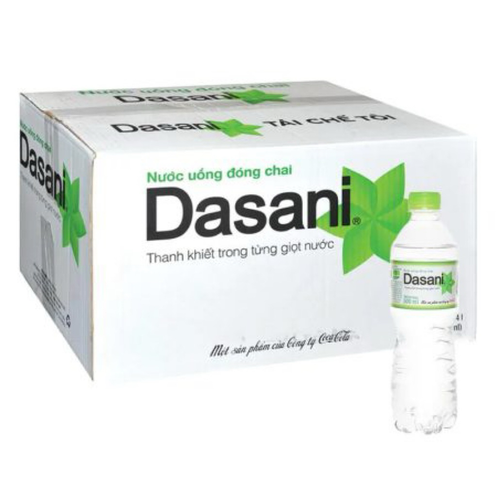 Thùng 24 chai nước tinh khiết Dasani 510ml