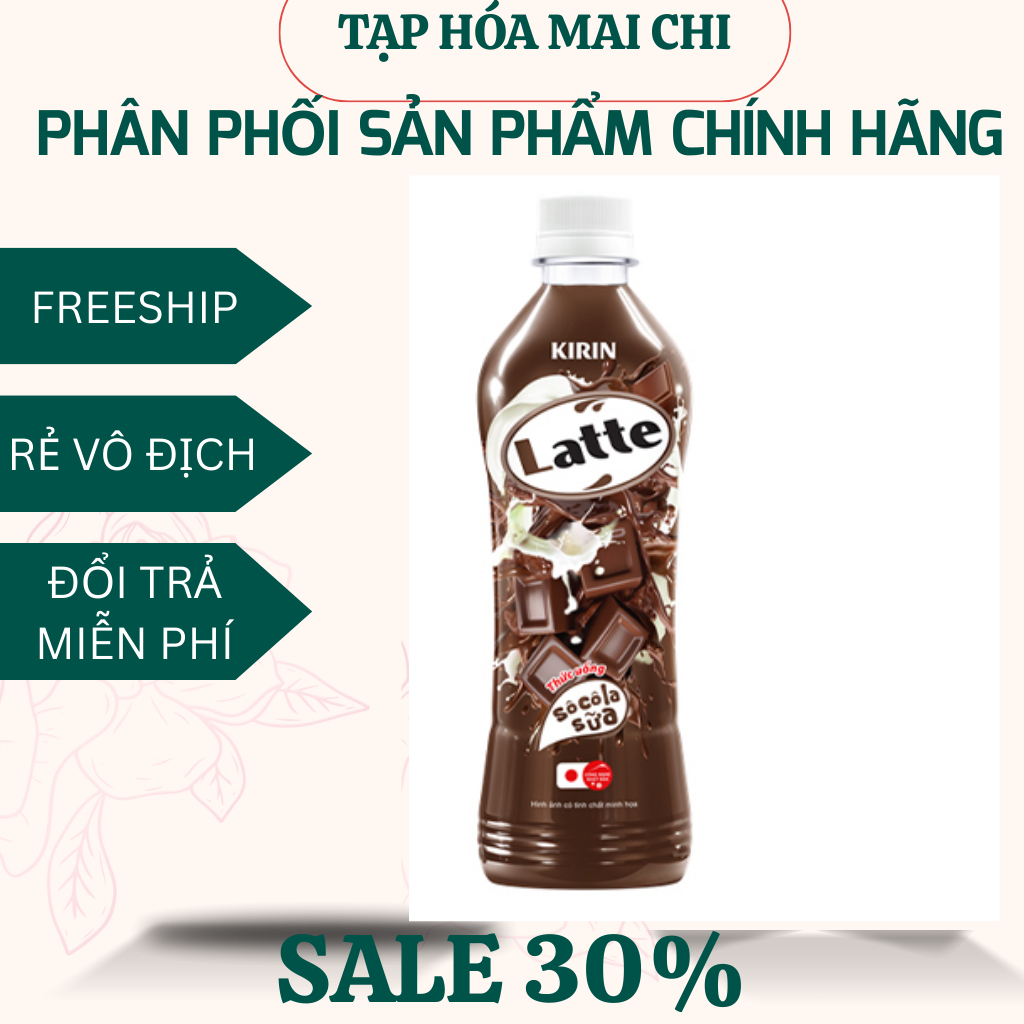 Thùng 24 chai Kirin Socola Sữa Latte - Chai 440ml (Chai)