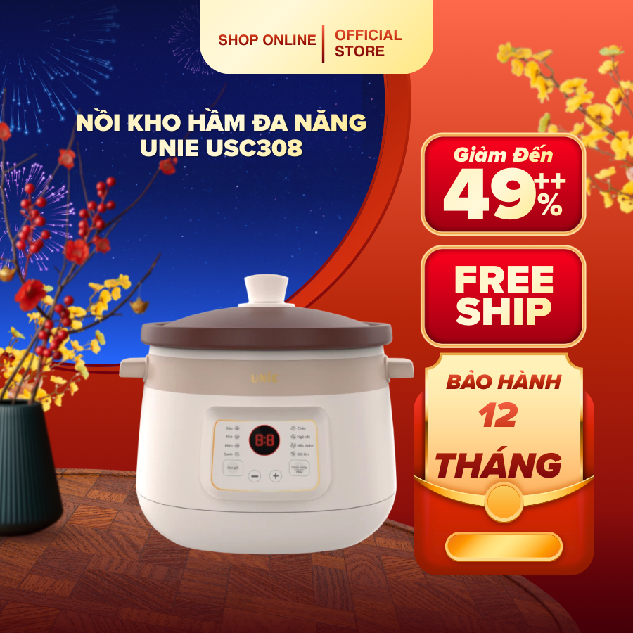 Nồi kho hầm đa năng UNIE USC308 - Điện Máy Vàng 247