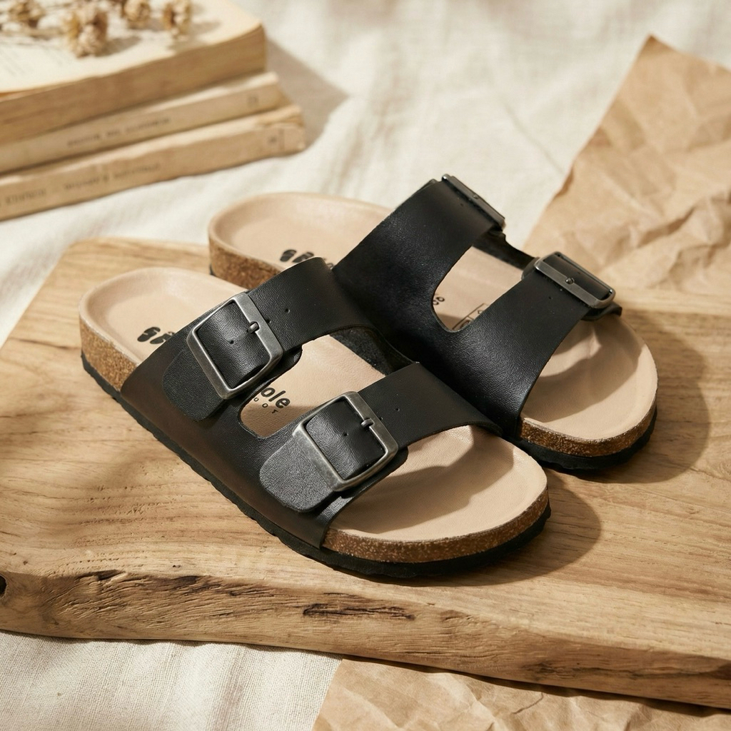 (Size 36-45) Dép Đế Trấu Hai Khoá Nam Nữ Unisex Basic Thời Trang Công Sở, Đi Học, Đi Làm, Đi Biển, Du Lịch SoleMate