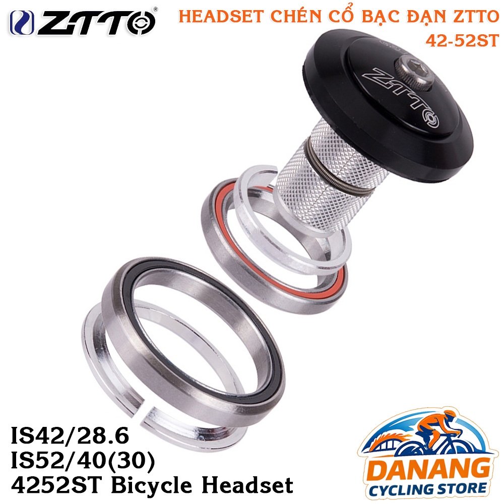 Chén Cổ Thả Bạc Đạn Xe Đạp Headset  ZTTO - Size 4252T 42/52mm (Loại hoa thị cho Fork Carbon)