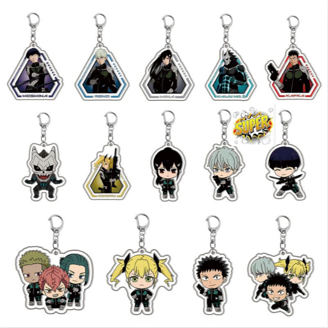 Móc khoá The TV Animation Kaiju No8 Monster 8 Anime Keychain For Kafka Hibino Reno Ichikawa Kikoru S