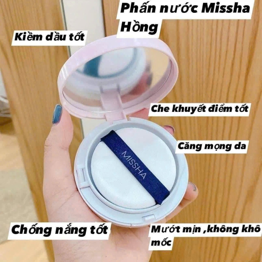 PHẤN NƯỚC  Missha Magic Cushion Cover Lasting (VỎ HỒNG)