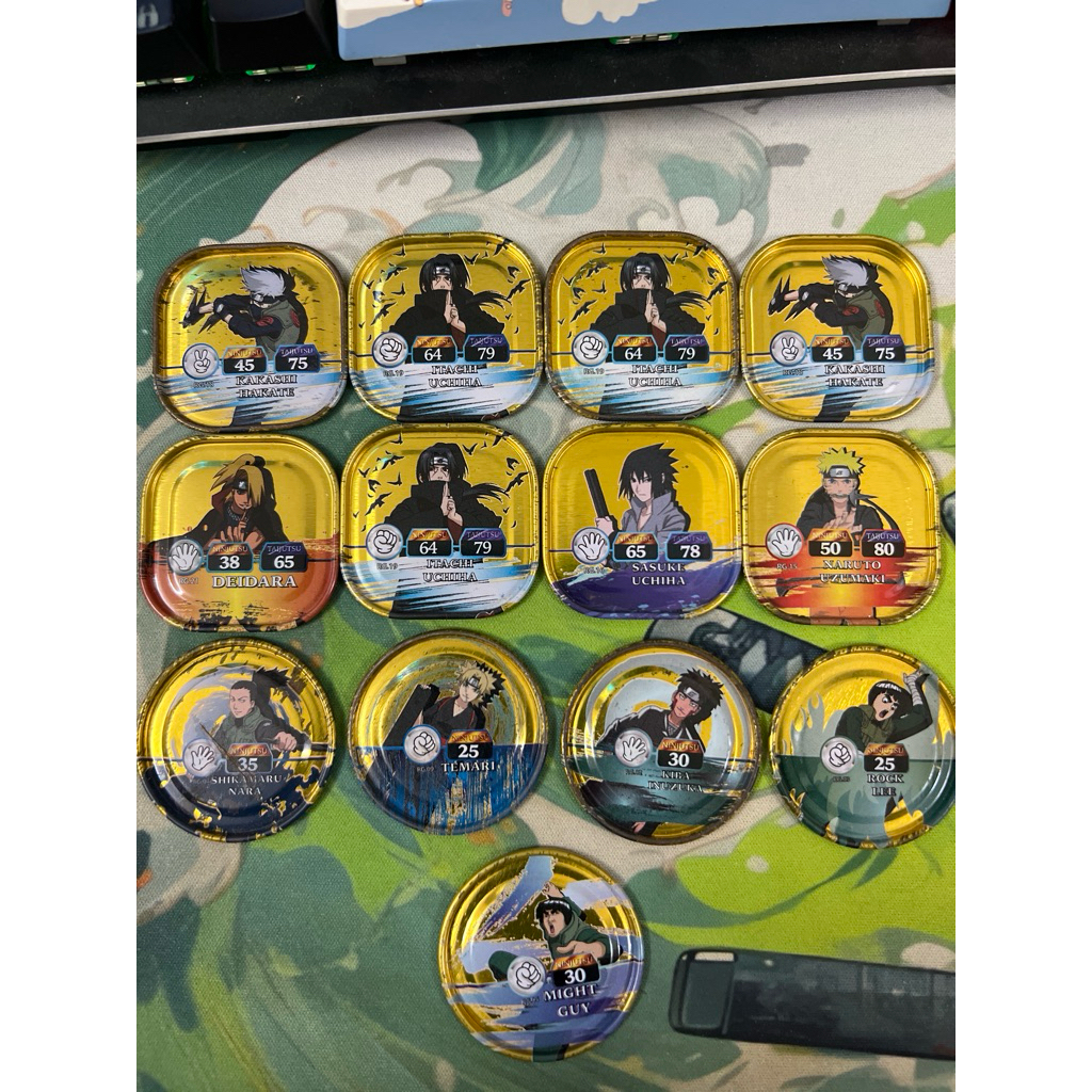 Xu Naruto vuông, tròn Toonies sưu tầm