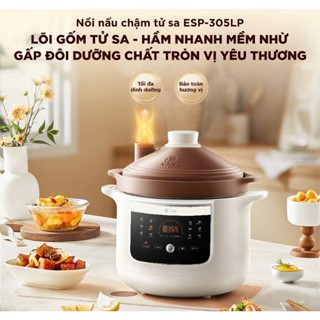 Nồi Nấu Chậm Tử Sa BEAR Dung Tích 3.0L Nấu Cháo Chậm Hầm Ninh Giữ Ấm Hẹn Giờ Nấu Soup ESP-305LP