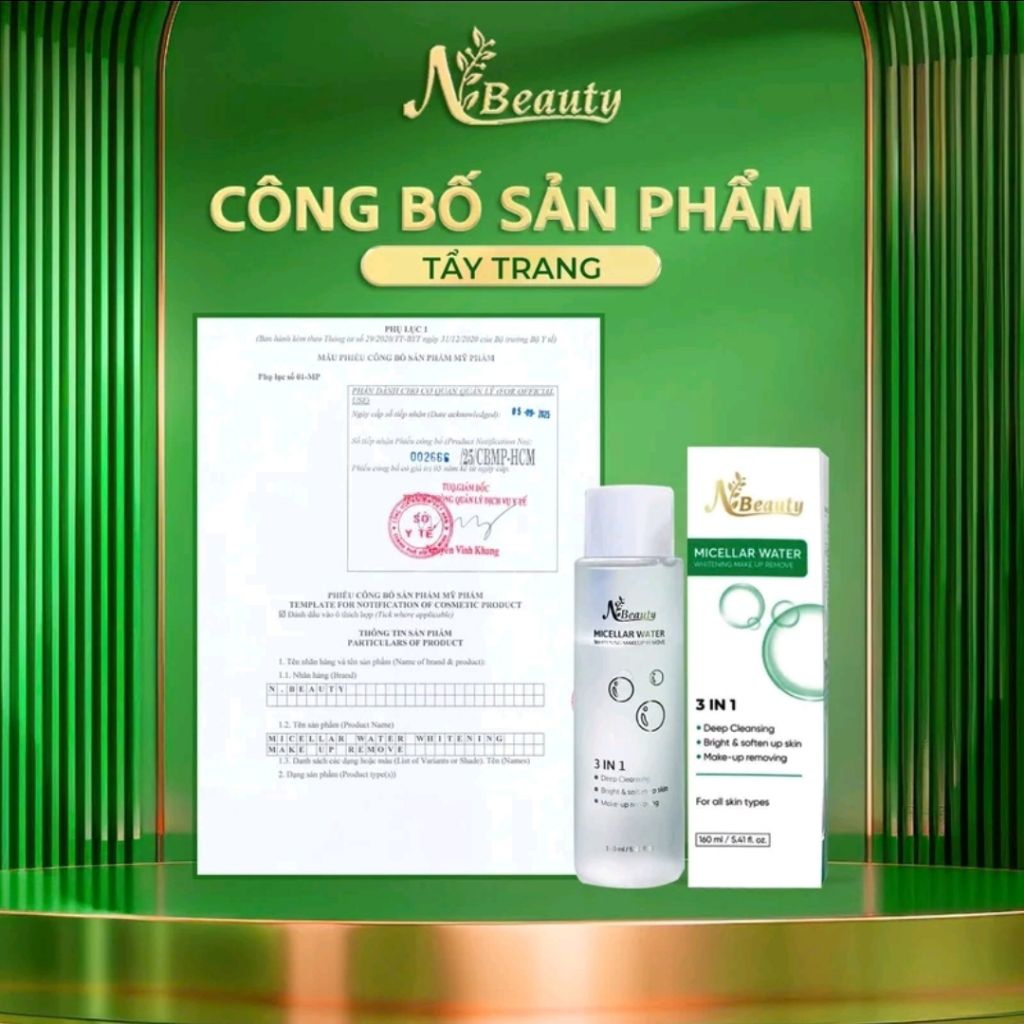 NƯỚC TẨY TRANG _ NBEAUTY 160ml