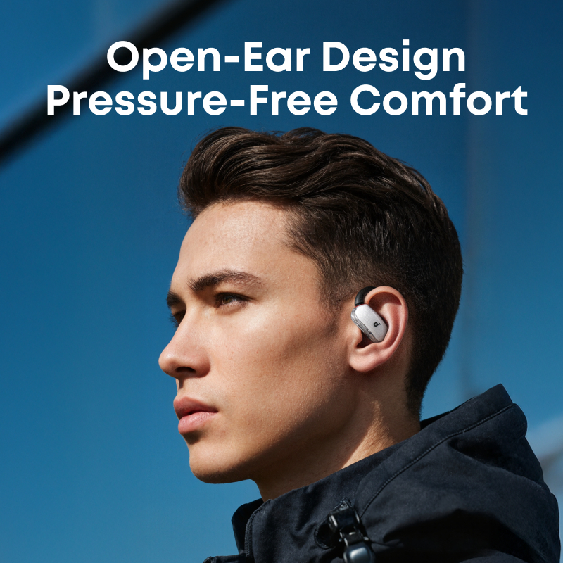 Soundcore V40i, Open-Ear Headphones, Clear Design, Lidless Case, 4 Adjustable Positions for Every Ear Size, Ric | BigBuy360 - bigbuy360.vn