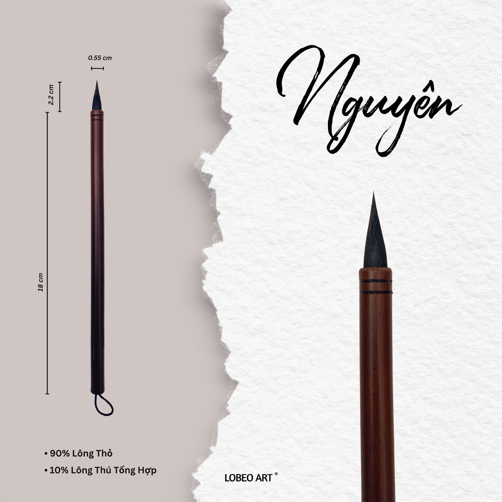 [LOBEO] Cọ vẽ thư pháp Lobeo - Nguyên
