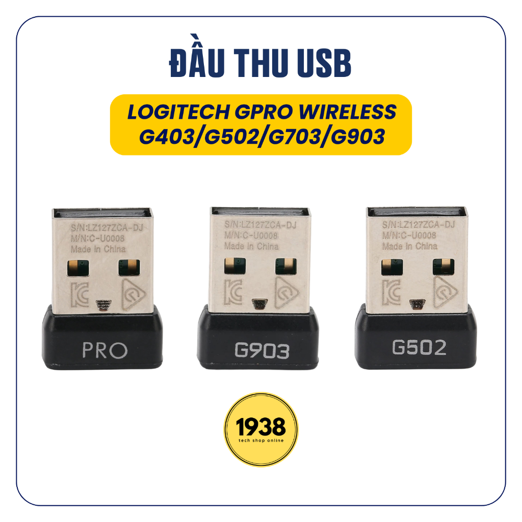 Đầu Thu USB Receiver Logitech GPro Wireless, G403, G502, G603, G703, G903