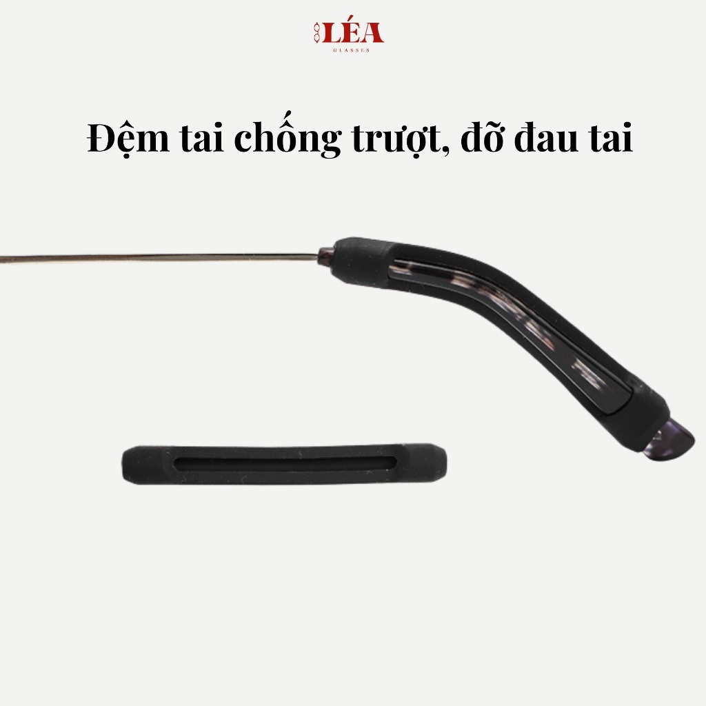 [LEA GLASSES] Miếng đệm Silicon CON SÂU Cố Định, Êm Tai Dành cho kính Nhựa