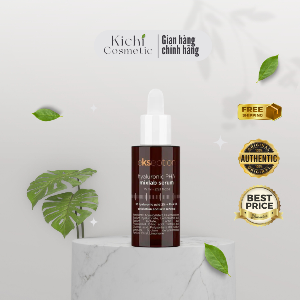 (hàng cty) Serum Ekseption Hyaluronic PHA Mixlab Serum 75ml