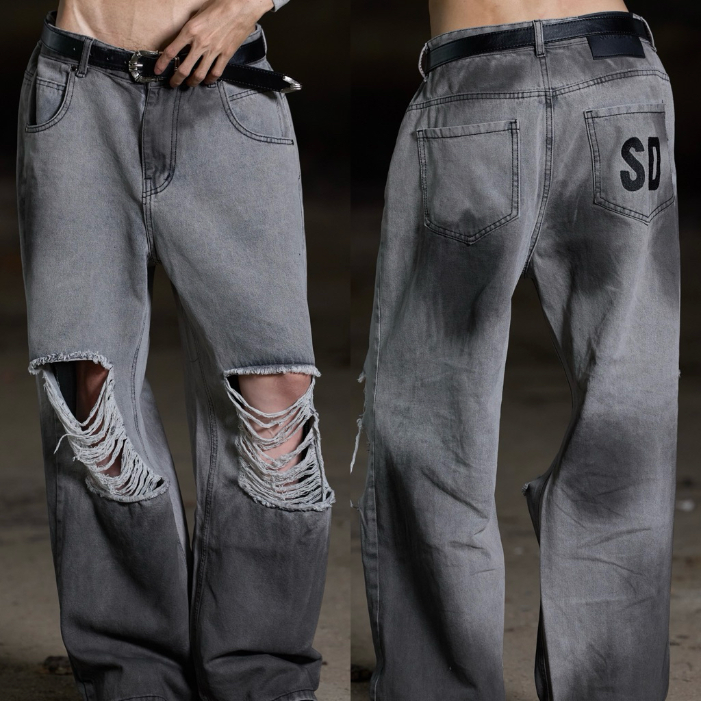 Quần Jeans Dài SOUL DEPT " GASH STRAIGHT " Form Straight