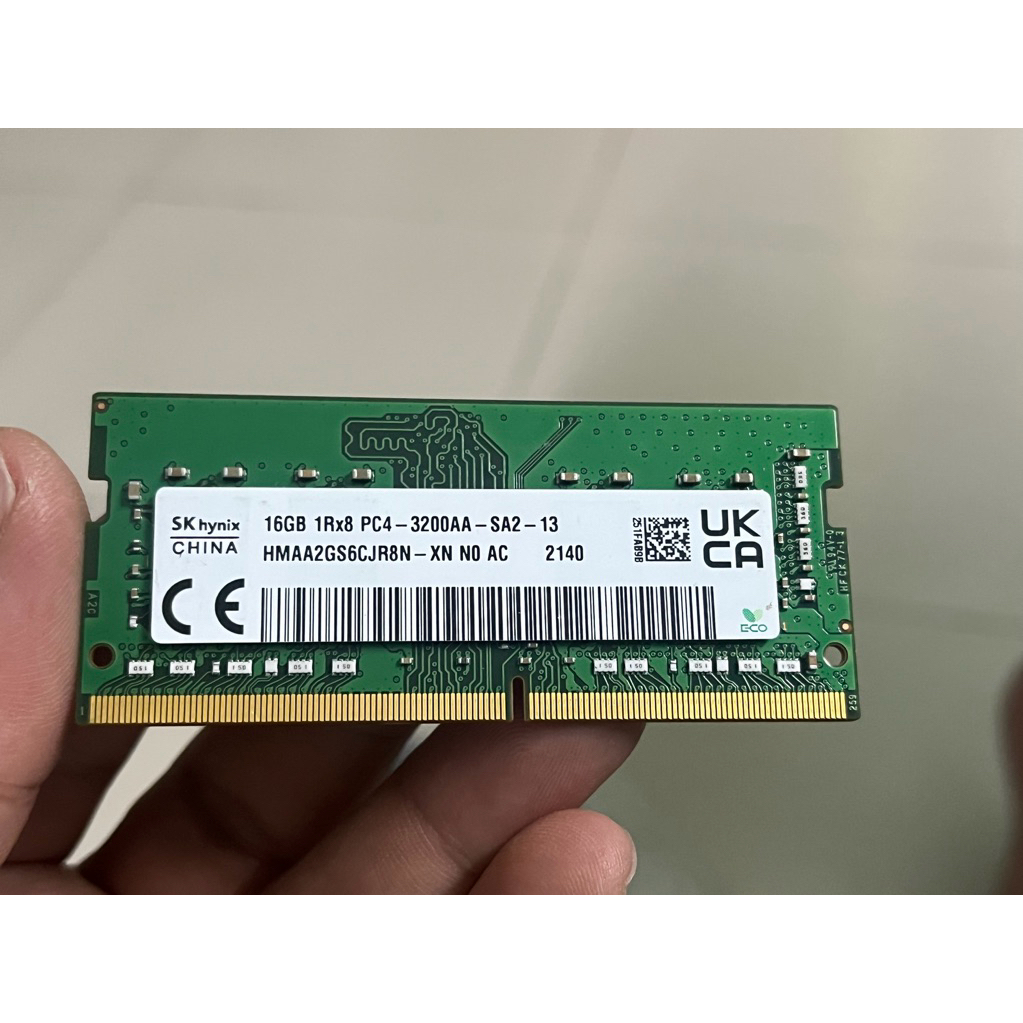 bán ram laptop DDR4 16GB 3200 hynix  hàng cũ like new zin chính hãng