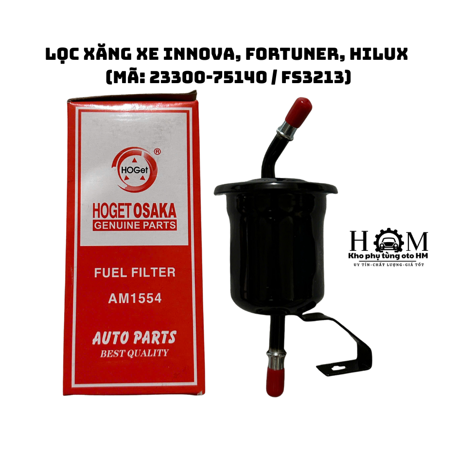Lọc xăng xe Innova, Fortuner, Hilux (Mã: 2330075140/FS3213) HÃNG KISAN OSAKA