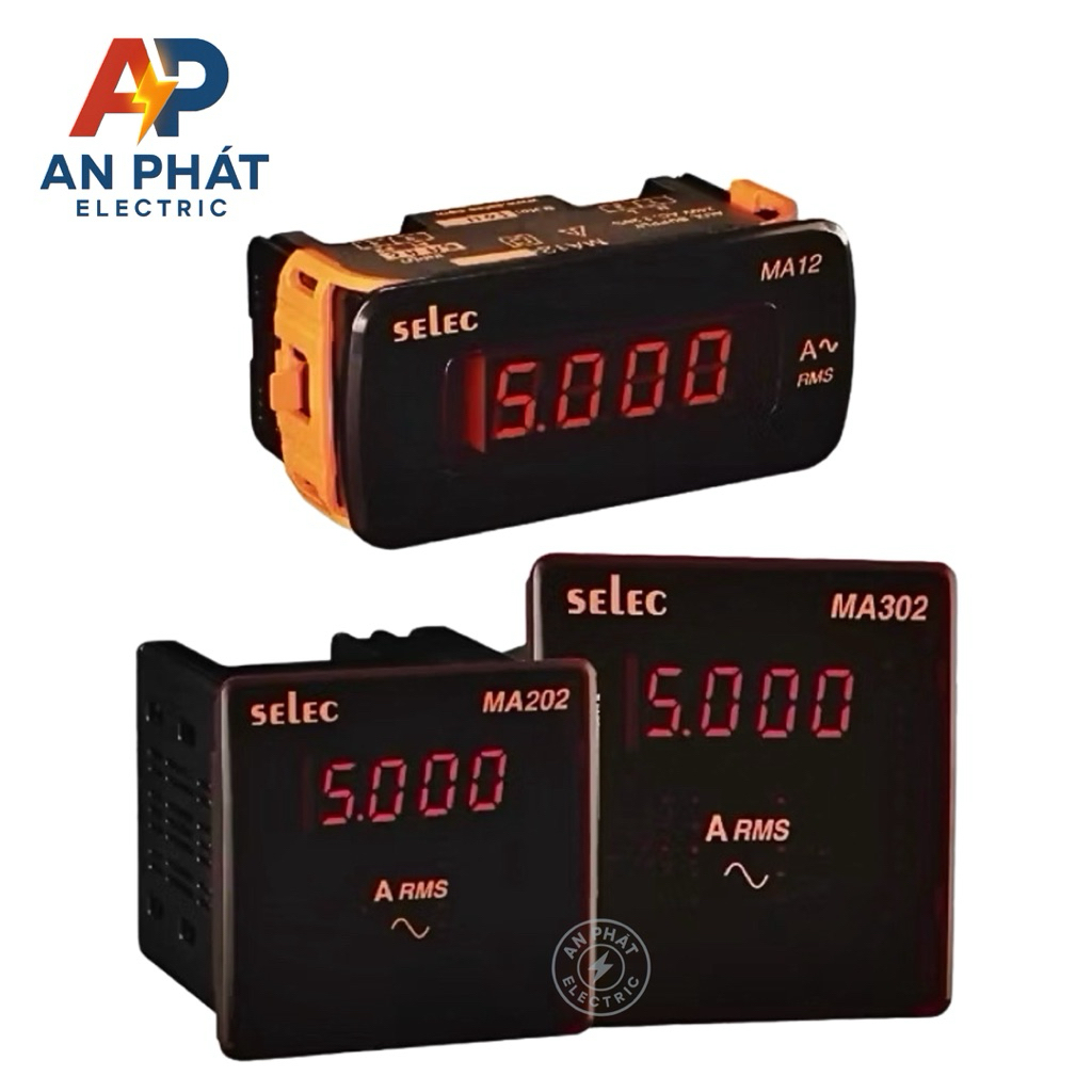 Đồng hồ đo điện áp, Đồng hồ Ampe kĩ thuật số Selec MA12, MA202, MA302 (Hàng chính hãng)