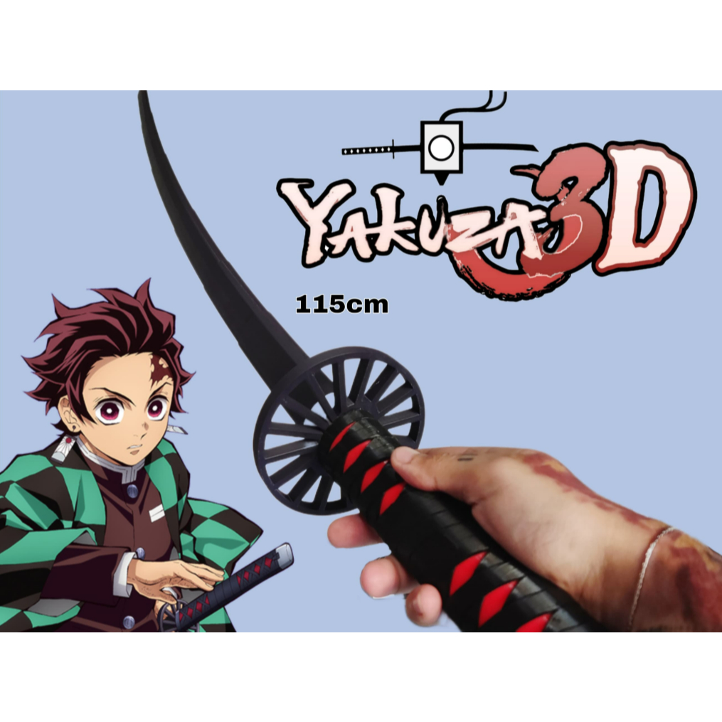 Thanh Katana Mô Hình Phong Cách Tanjiro – Demon Slayer Decor / Cosplay