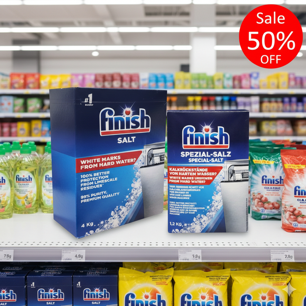 Muối rửa bát Finish 4.0kg - Muối rửa chén finish 4kg chuyên dùng cho máy rửa chén muoiruachen, muoir