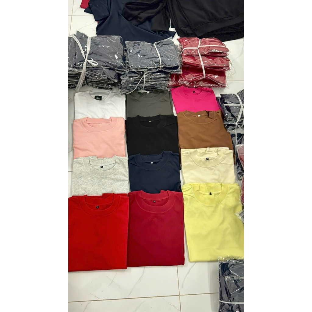 Áo Thun Trơn Form Over Chất Cotton 100% 280gsm Chuẩn Local