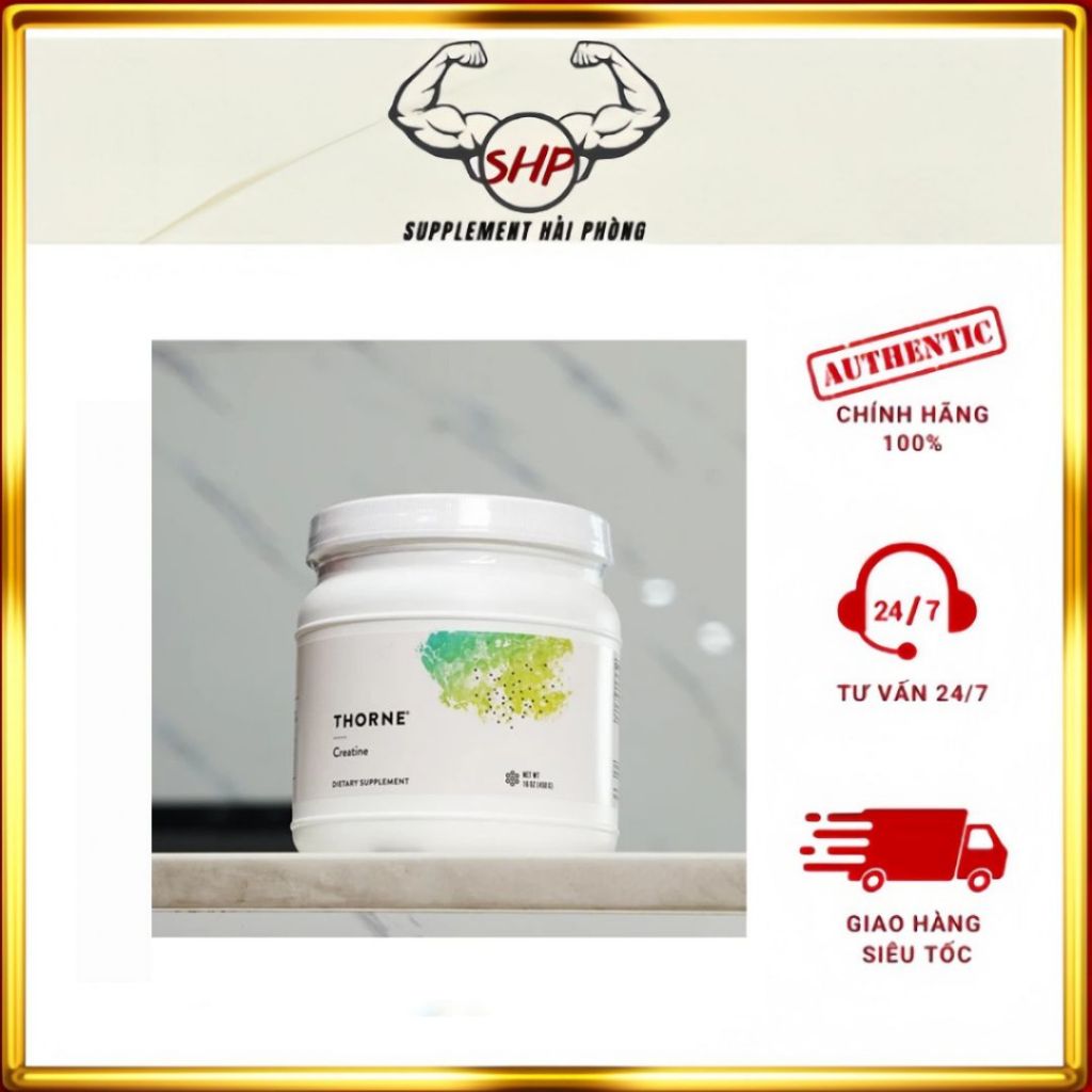 Bột tăng sức mạnh Thorne Creatine cao cấp (450 gram) giúp tăng hiệu suất tập -  Supplement Hải Phòng