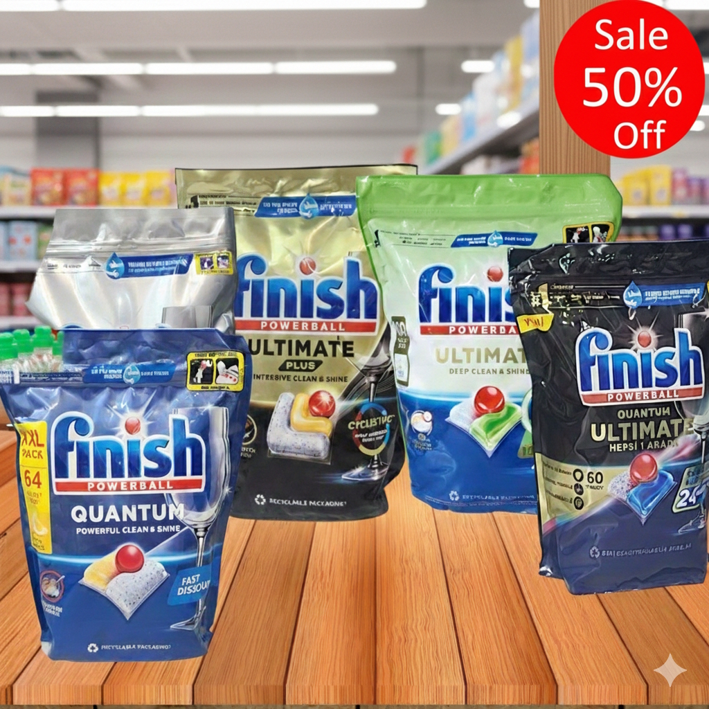 Viên rửa bát Finish Quantum 72 V, Finish quantum Ultimate hữu cơ eco 100 tabs, 100V all in one max