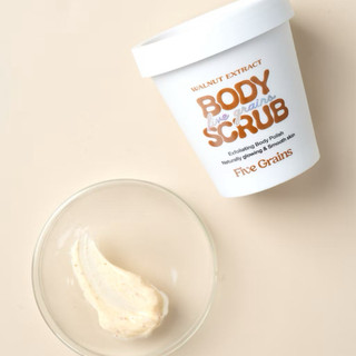 Tẩy tế bào chết body Niacinamide Cao cấp Five Grains chiết xuất quả Óc chó 200g