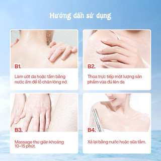 Tẩy tế bào chết body Niacinamide Cao cấp Five Grains chiết xuất quả Óc chó 200g