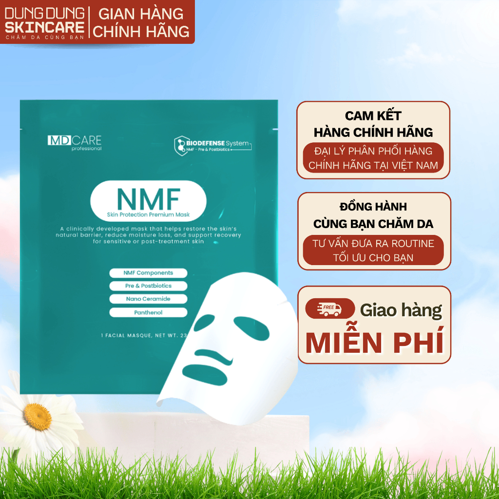 1 Miếng Mặt Nạ Cấp Ẩm MDCare NMF Skin Protection Premium Mask 23g