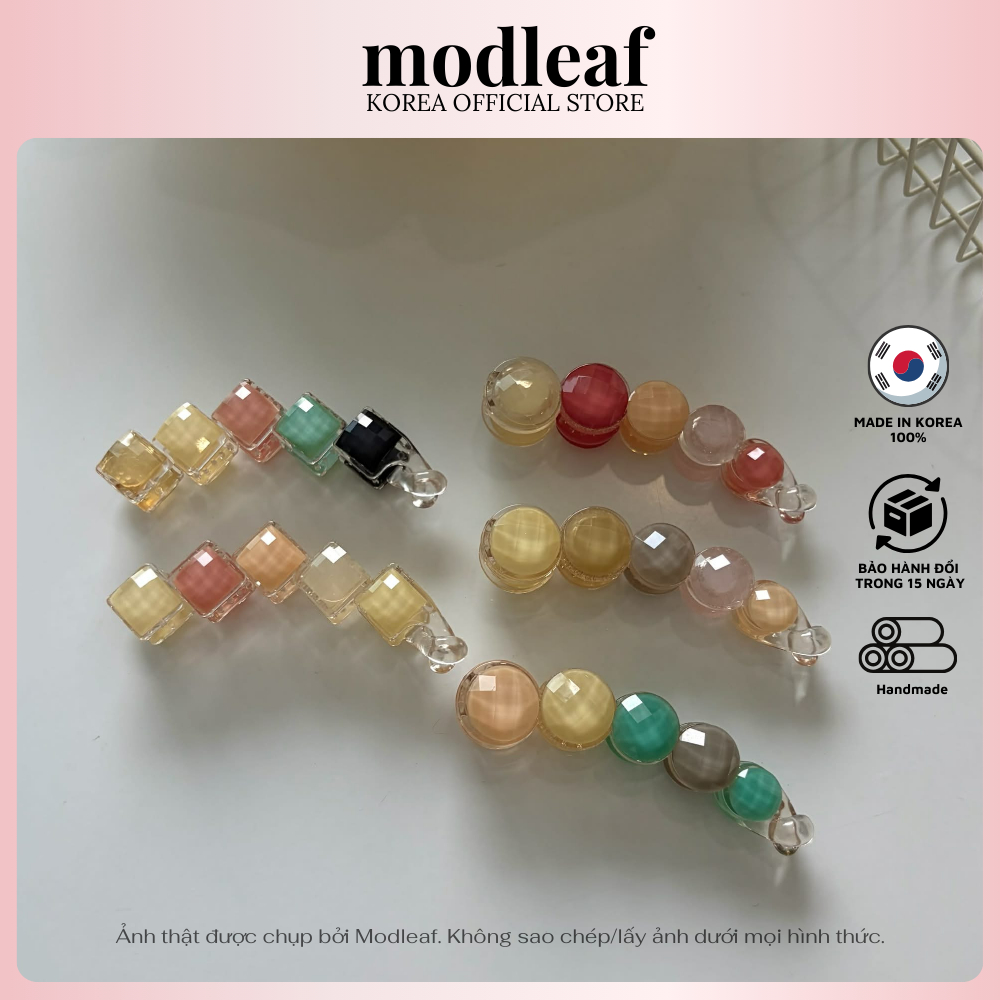 Kẹp tóc dọc dáng kẹp chuối nhiều màu Modleaf Pastel Pop Banana Clip Hàn Quốc