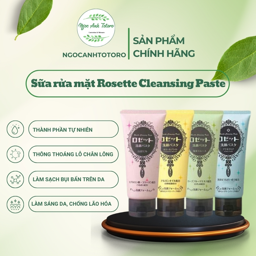 Sữa rửa mặt Rosette 120g đủ bill
