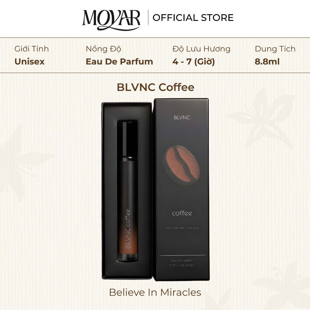 Nước Hoa BLVNC Coffee | Nước Hoa Unisex | Moyar Perfume