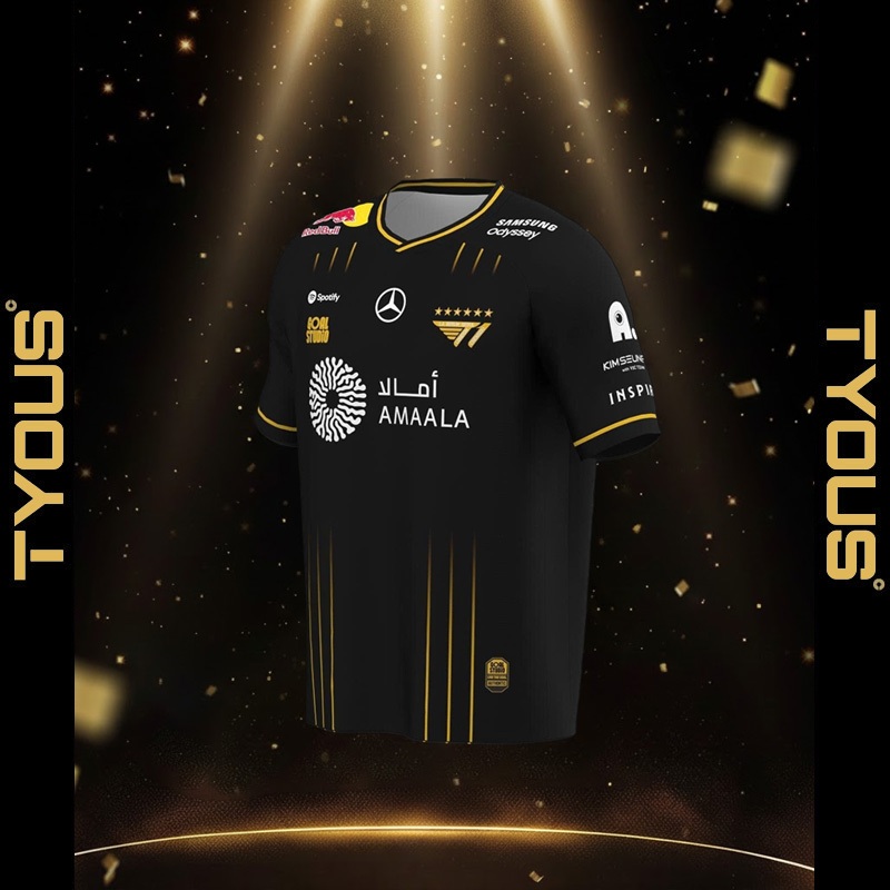 [6 Sao New]Áo Thi Đấu T1 CKTG 2025 - Áo đấu đồng phục vô địch thế giới T1 2025 (Tùy Chỉnh Tên Theo Y