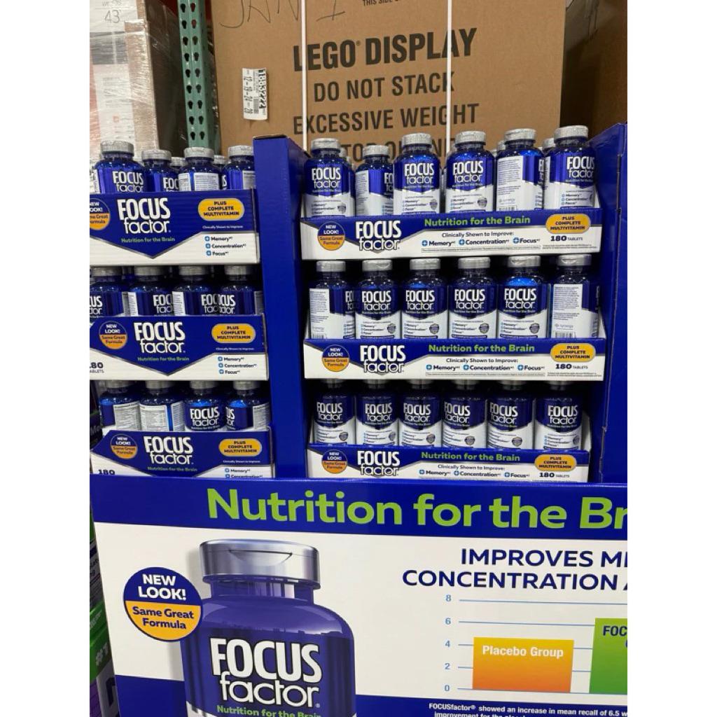 Tăng cường sự tập trung của não bộ Focus Factor 180 viên