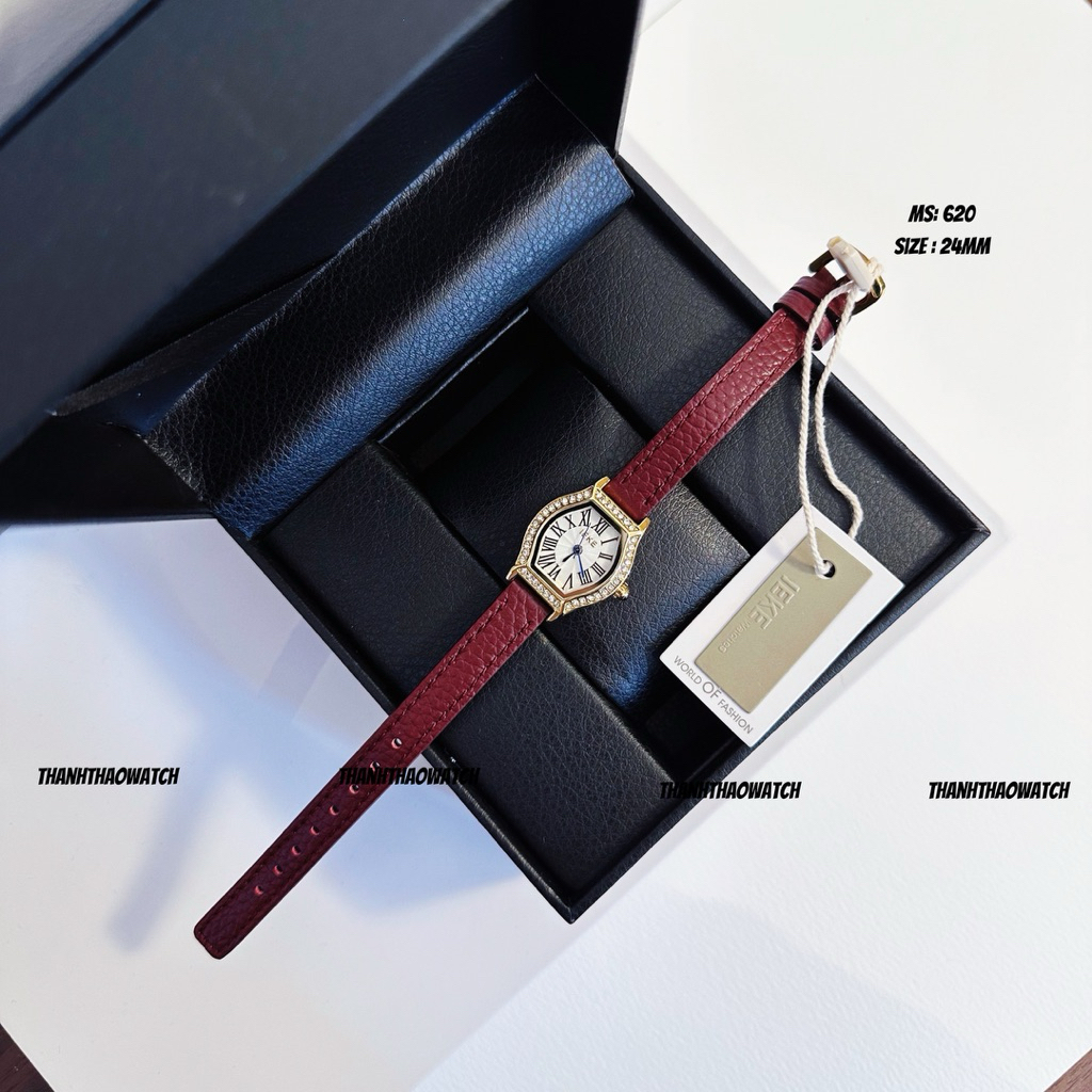 Đồng Hồ Nữ Dây Da Chính Hãng Nội Địa THANHTHAO WATCH IEKE620