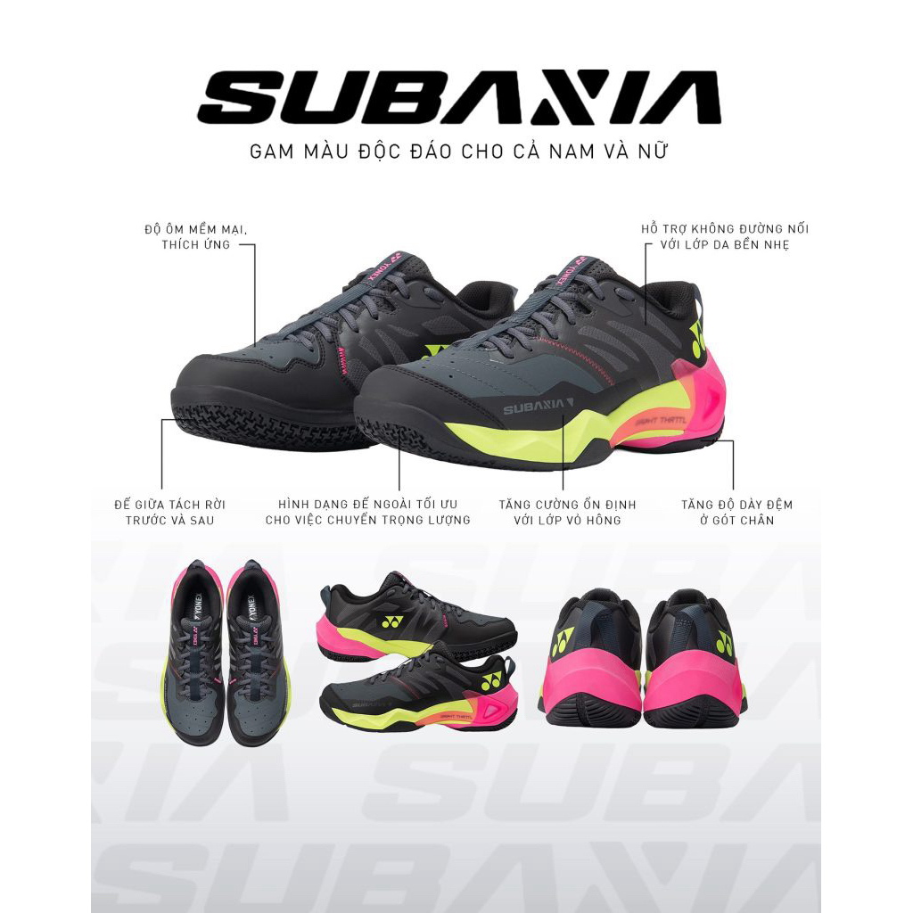 Giày cầu lông Yonex Subaxia GT chính hãng [ĐỦ SIZE] [INBOX TƯ VẤN ĐẶT CHUẨN SIZE] [HỖ TRỢ ĐỔI TRẢ SIZE] | BigBuy360 - bigbuy360.vn
