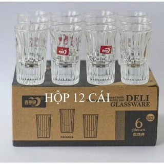 [BỘ 6 LY RƯỢU ĐẸP] SET 06 LY RƯỢU SHOT SỌC 20ML