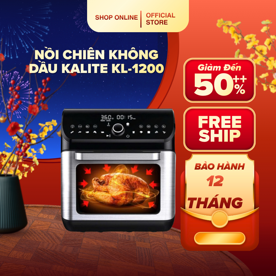 Nồi chiên không dầu Kalite KL1200 - Điện Máy Vàng 247
