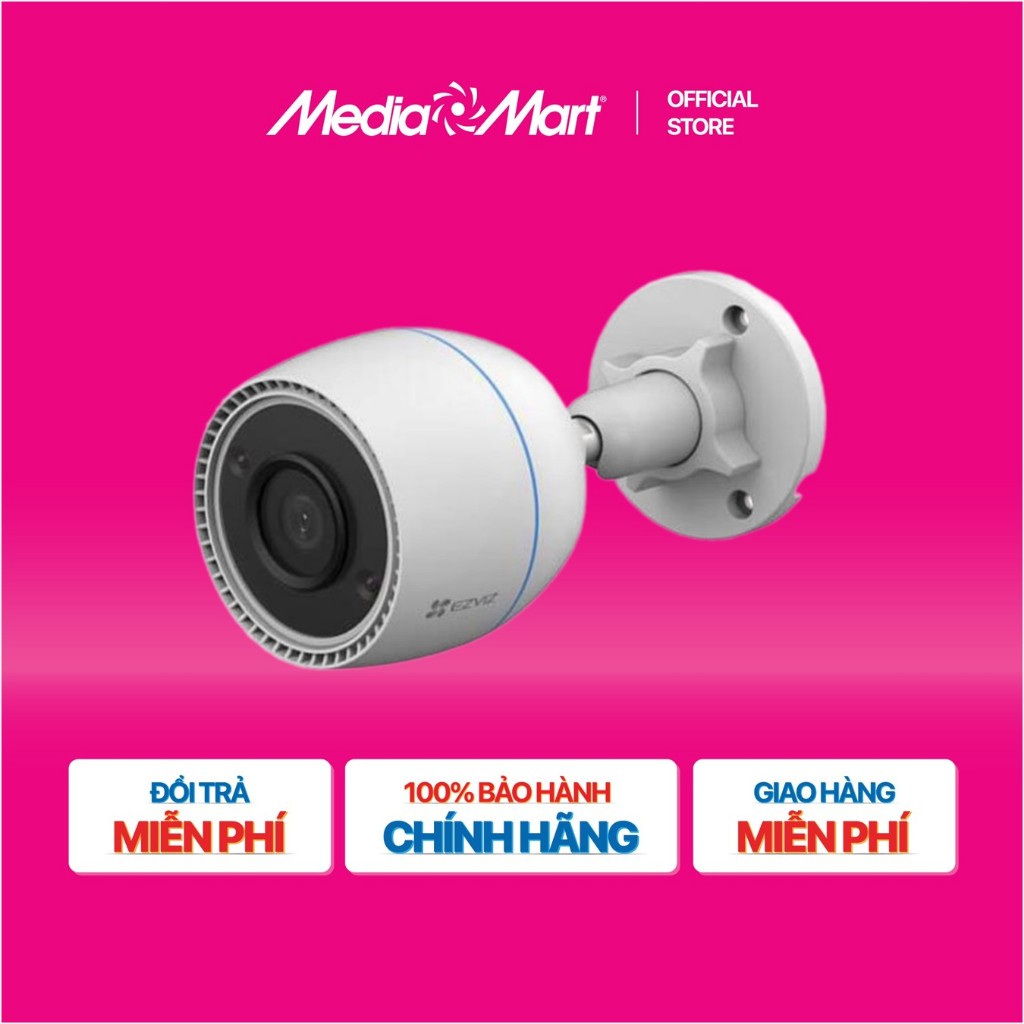[MediaMart-FREESHIP]  Camera IP Wifi ngoài trời Ezviz CS-H3C (1080P, IP67, AI)