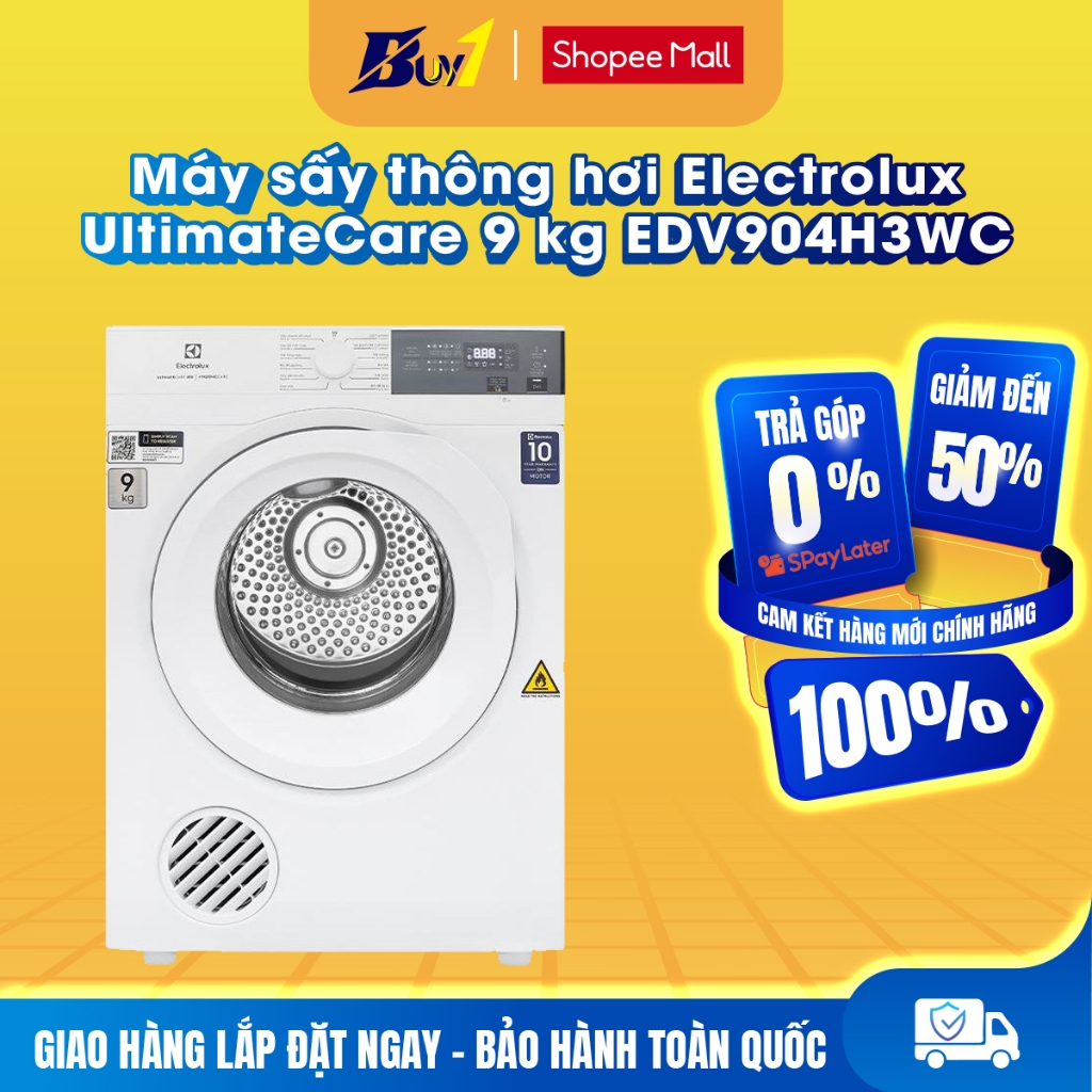 EDV904H3WC - Máy sấy thông hơi Electrolux UltimateCare 9 kg EDV904H3WC - Hàng chính hãng