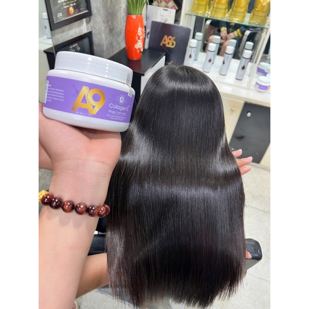 [MUA 2 TẶNG 1 ] KEM Ủ TÓC COLLAGEN A9 5+ MASK HAIR SIÊU MỀM MƯỢT 500ML GỘI ĐẦU NỮ WOMEN Ủ TÓC TẠI NH