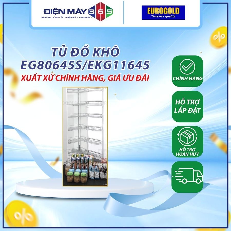 TỦ KHO 6 TẦNG CÁNH MỞ EUROGOLD EG80645S / EKG11645
